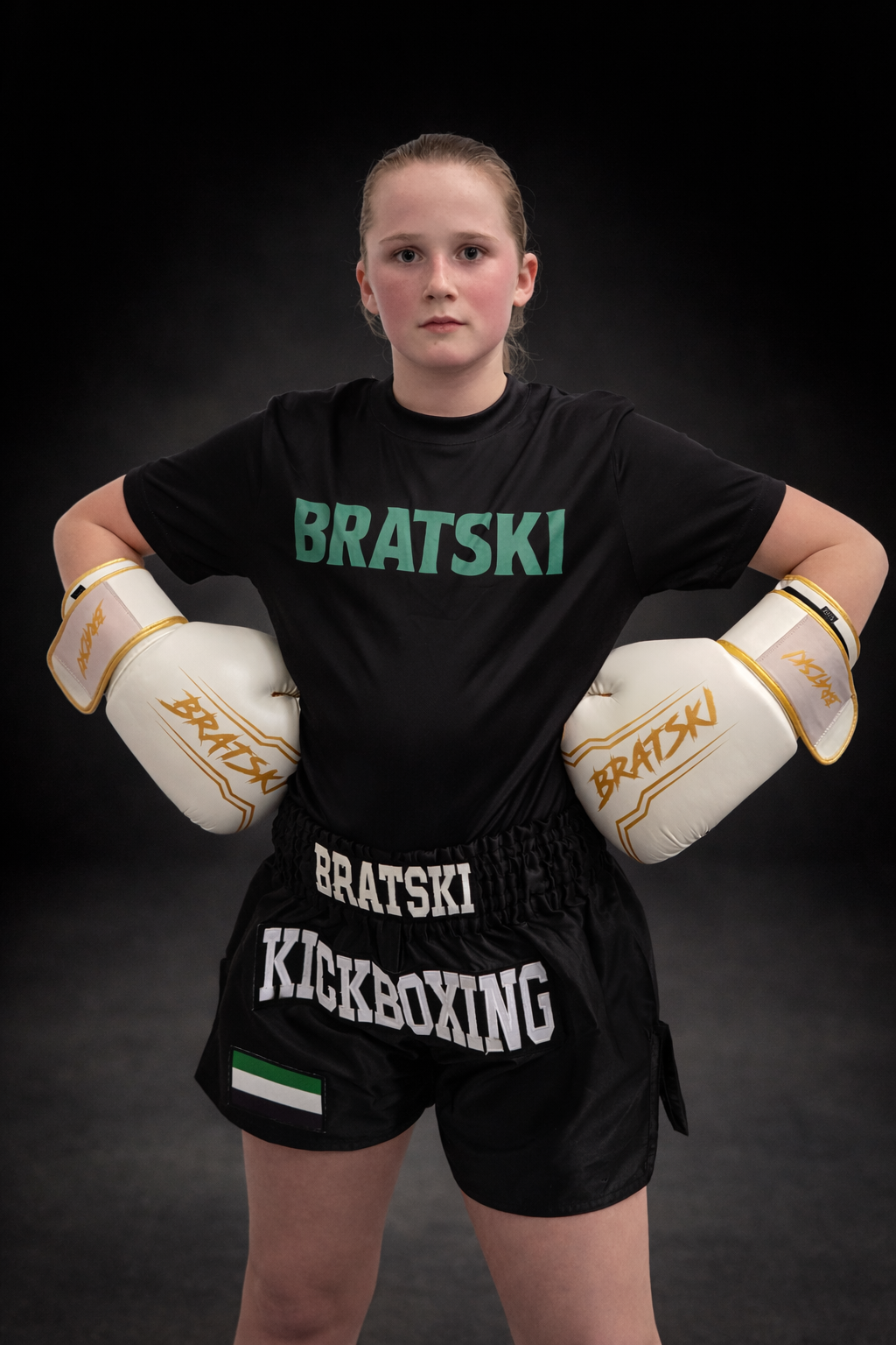 BRATSKI Challenger Bokshandschoenen Goud Kids