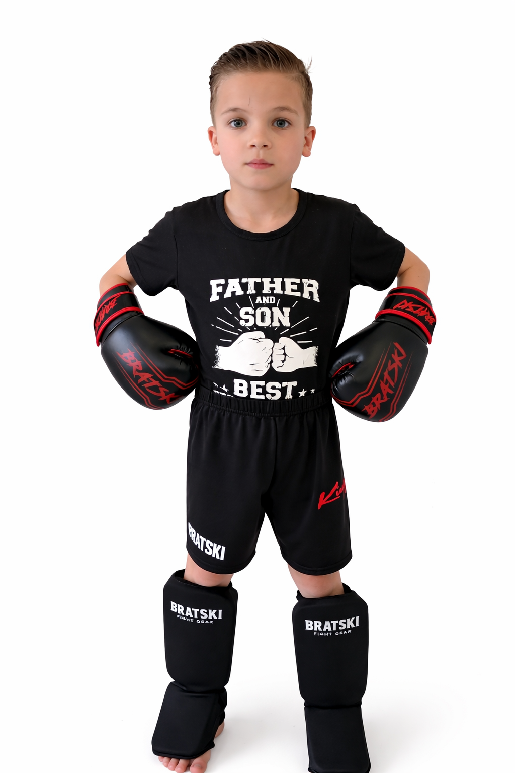 BRATSKI Challenger Bokshandschoenen Rood Kids