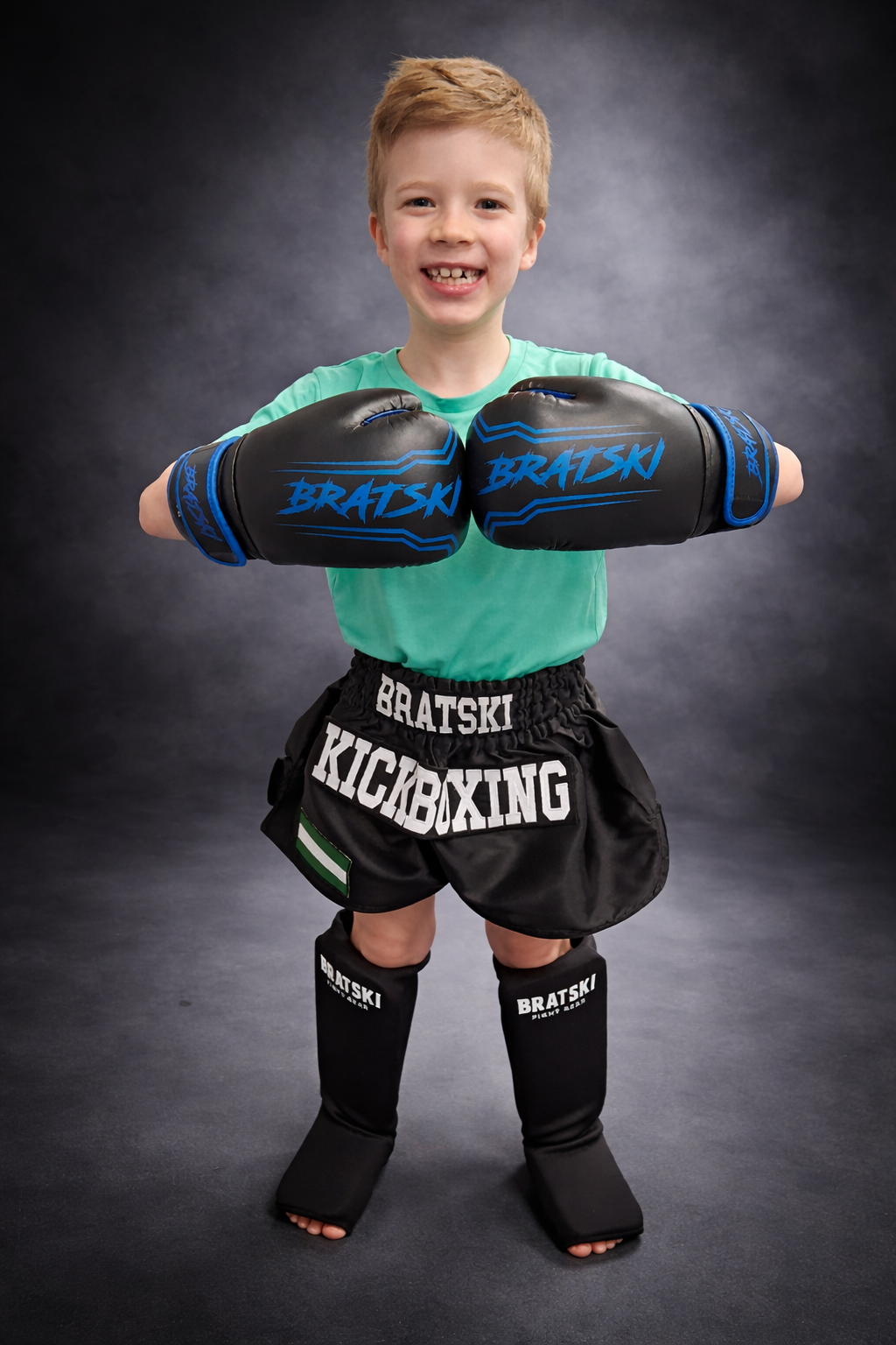 BRATSKI Challenger Bokshandschoenen Blauw Kids