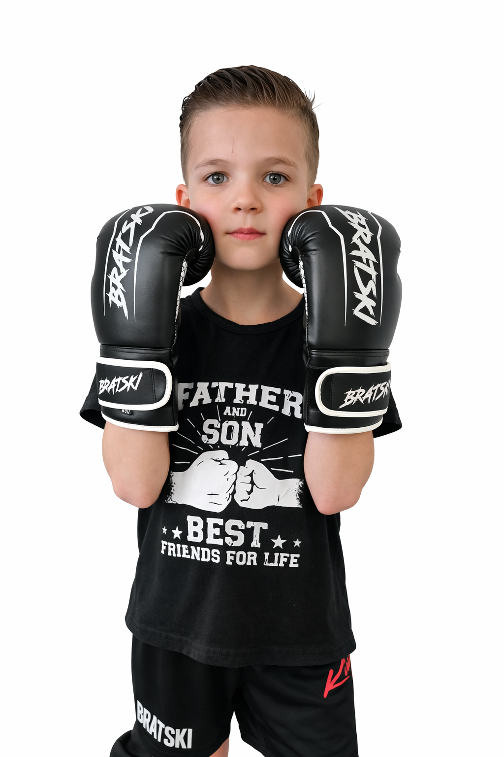 BRATSKI Challenger Bokshandschoenen Wit Kids
