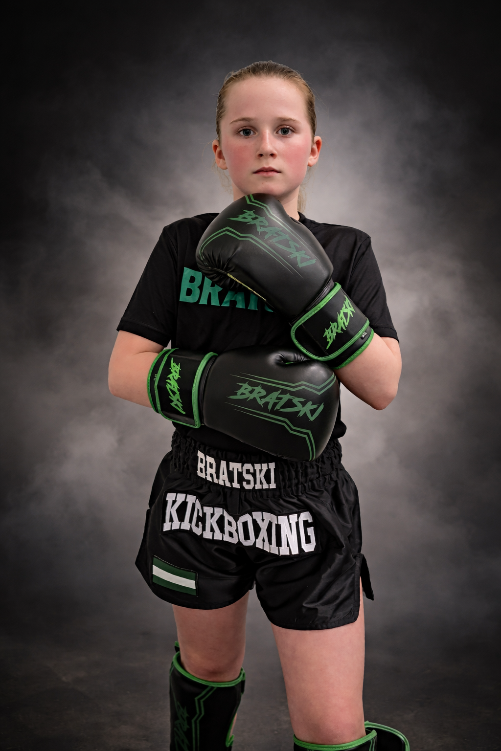 BRATSKI Challenger Bokshandschoenen Groen Kids
