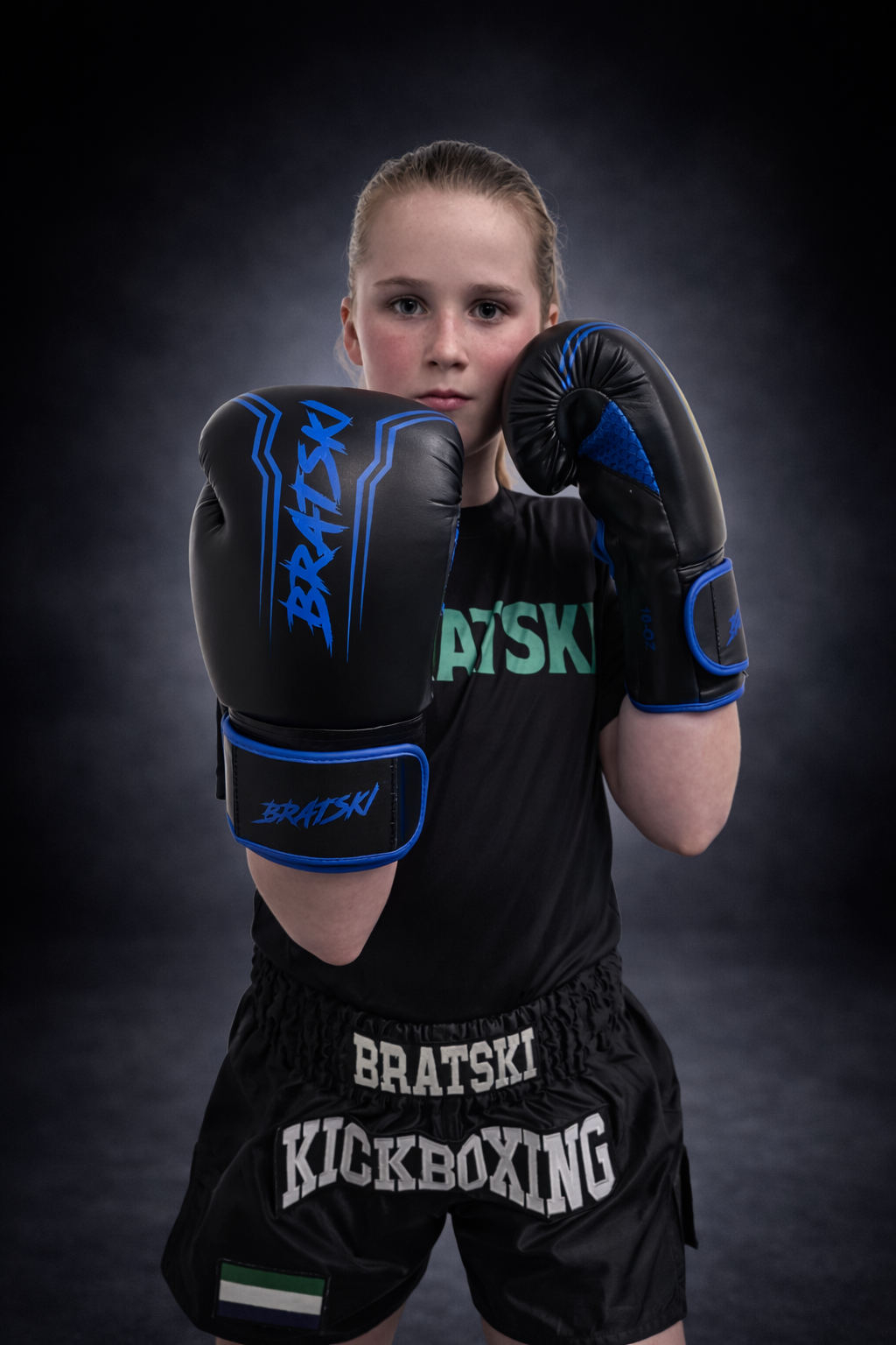 BRATSKI Challenger Bokshandschoenen Blauw Kids