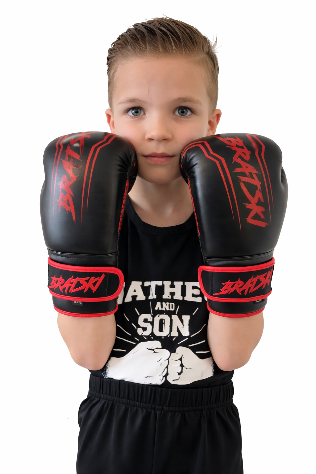 BRATSKI Challenger Bokshandschoenen Rood Kids