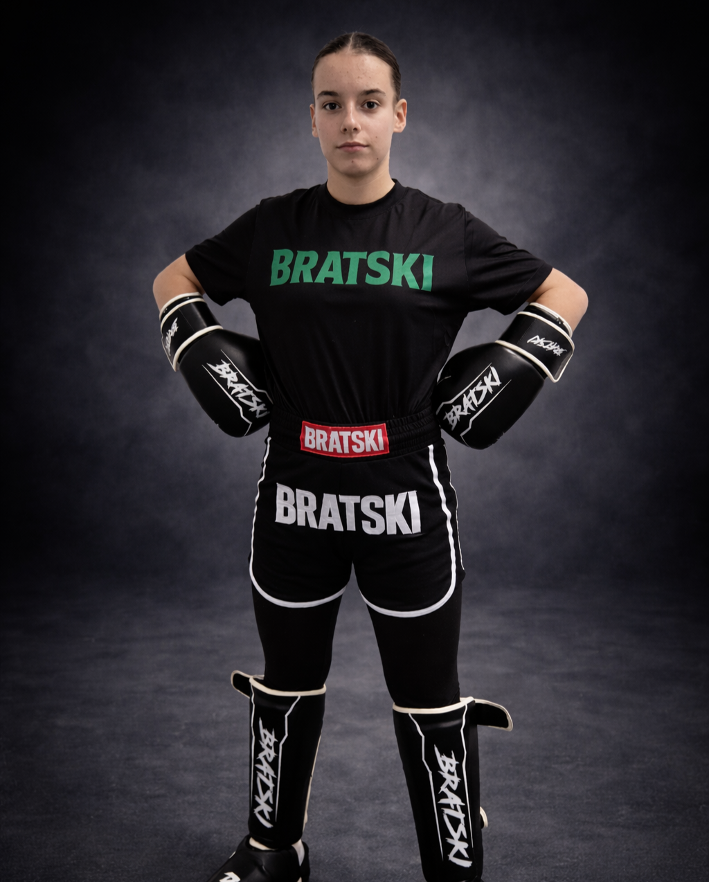 BRATSKI Challenger Bokshandschoenen Wit Kids